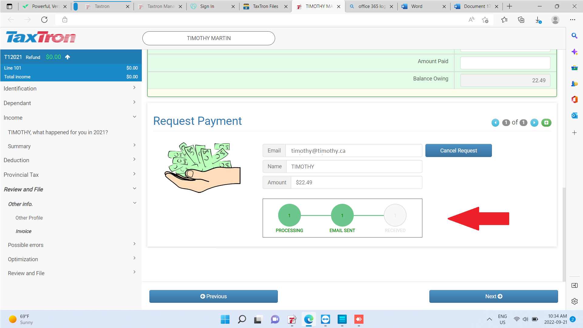 E Payment Request For Payment Procedures